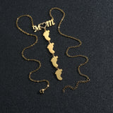 Engrave Family Mom Zircon Heart Names Necklace for Women