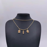 Personalized Colorful Enamel Bubble Necklace with Diamond Letter