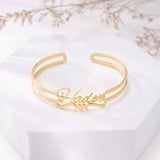 Custom Name Charm Bracelet Stainless Steel Christmas Jewelry Gift