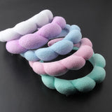 Pink Velvet Twist Sponge Girls Hairband Wedding Headwear