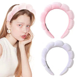Pink Velvet Twist Sponge Girls Hairband Wedding Headwear