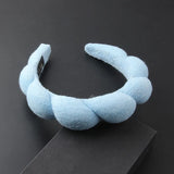 Pink Velvet Twist Sponge Girls Hairband Wedding Headwear