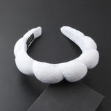 Pink Velvet Twist Sponge Girls Hairband Wedding Headwear