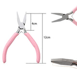Pink Jewelry Pliers DIY Crafts Making Beading Cutting Splicing