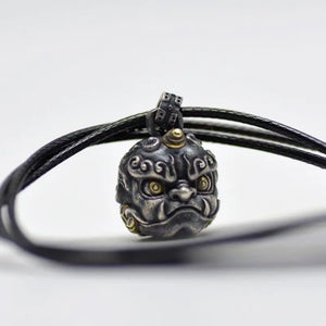 Pixiu Silver Pendant Necklace Chinese Style Evil Transit Jewelry