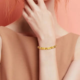 24K Plated Lucky Charm Cuff Bracelet Jewelry