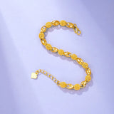 24K Plated Lucky Charm Cuff Bracelet Jewelry