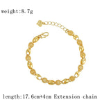 24K Plated Lucky Charm Cuff Bracelet Jewelry