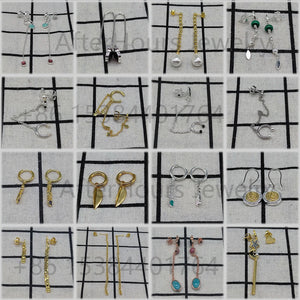 925 Silver Onix Gemstones Earrings Women Light Bear Fine Jewelry