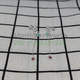 925 Silver Onix Gemstones Earrings Women Light Bear Fine Jewelry