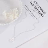 925 Silver Round Necklace For Women Fine Jewelry