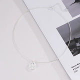 925 Silver Round Necklace For Women Fine Jewelry