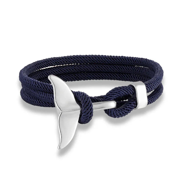 Ocean Whale Tail Bracelet Milan Rope Bracelets for Men and Women