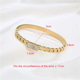 Shell Hollow Bangles & Bracelets Plating Women Bangle Jewelry