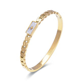 Shell Hollow Bangles & Bracelets Plating Women Bangle Jewelry