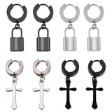 Stainless Steel Ear Clip Earrings for Men and Women