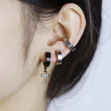 Stainless Steel Ear Clip Earrings for Men and Women