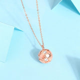 D Moissanite Football Pendant Necklace Silver 925 Original Gemstone