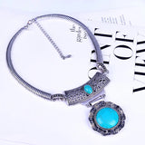 Retro Turquoise Beaded Bracelet Women's Accessory