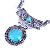 Retro Turquoise Beaded Bracelet Women's Accessory