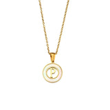 Rose Plated Red Enamel Necklace1 Pearl Jewelry For Women