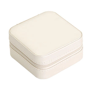 Portable Jewelry Box Storage Organizer Earring Necklace Ring Case