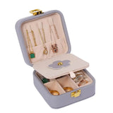 Portable Jewelry Box Travel Organizer Earrings Necklace Ring Holder