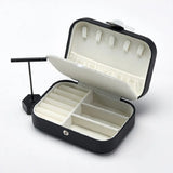 Portable Jewelry Box Two Layers Earring Ring Storage Case Travel Display