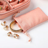 Portable Travel PU Leather Jewelry Storage Box Organizer