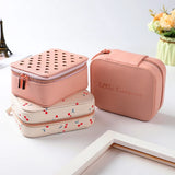 Portable Travel PU Leather Jewelry Storage Box Organizer