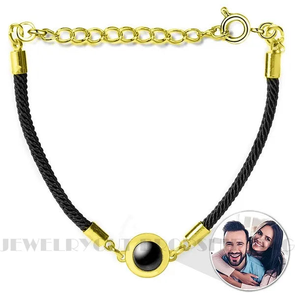 Custom Photo Couples Bracelet - Romantic Holiday Souvenirs