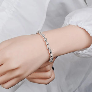 925 Sterling Silver Ball Chain Bracelet for Women