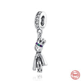 Prince Pendant Travel Shining Love Charm Bead for Sterling Silver 925 Bracelet