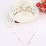 Crystal Crown Headband Bridal Wedding Tiara Colorful Exaggerated Hair Accessory