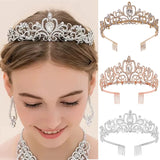 Crystal Tiara Crown Headband for Women Bridal Prom Rhinestones Wedding Party