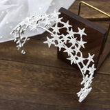 Princess Crystal Star Tiara Hair Bride Headdress Wedding Accessory