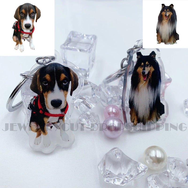 Personalized Double-sided Clear Acrylic Keychain - Custom Gift