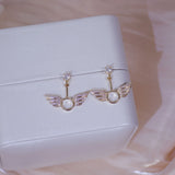 Angel Wings Zircon Earrings Wedding Banquet Jewelry