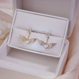 Angel Wings Zircon Earrings Wedding Banquet Jewelry