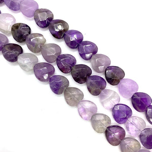 Faceted Natural Stone Love Couple Necklace & Bracelet Set