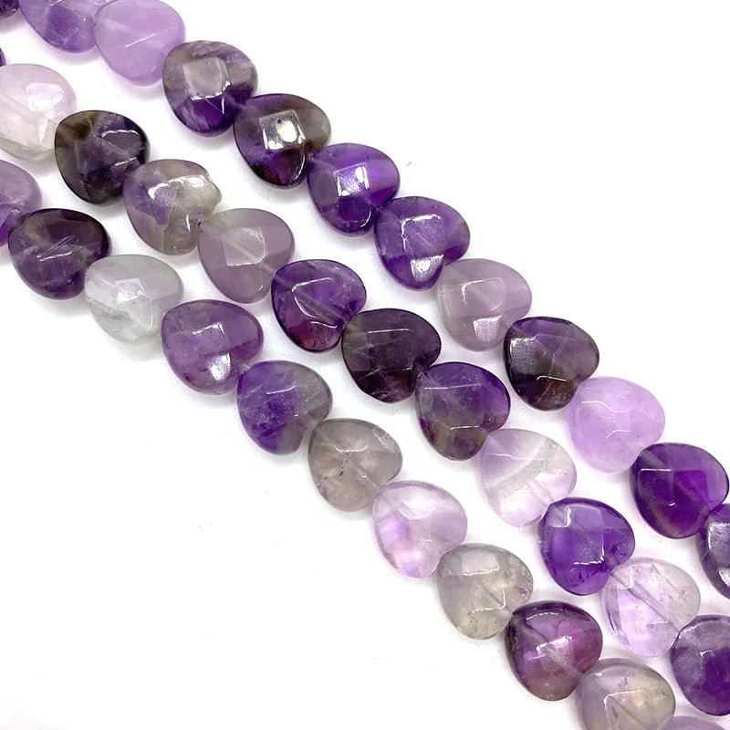 Faceted Natural Stone Love Couple Necklace & Bracelet Set