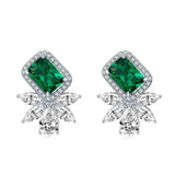 1ct Emerald Earrings European and American Style