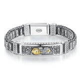 Lucky Jinbao Passepartout Bracelet Men's Silver Beads Transfer