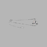 10pcs Stainless Steel Boat Pendant Bracelet Lady Jewelry Gift Good Luck