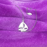 10pcs Stainless Steel Boat Pendant Bracelet Lady Jewelry Gift Good Luck