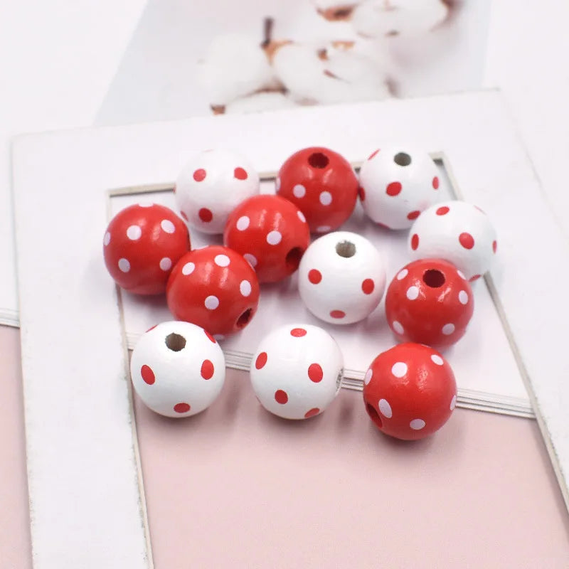 Wooden Spacer Beads Round DIY Crafts Jewelry Making Accessories