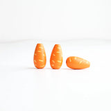 20Pcs Easter Wooden Beads Carrot-Shaped for DIY Jewelry Making