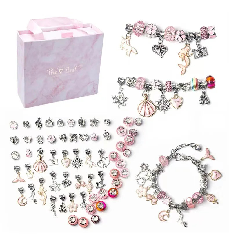 Colour Crystal Beading Bracelets Diy Unicorn Suitable Gift