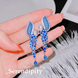 Diamond Stud Earrings Women's High Carbon Jewelry