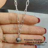 Heart Projection Circle Necklace for Boyfriend and Girlfriend